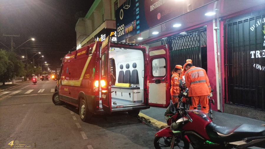 Pedestre fica ferido após atropelamento no bairro Morada do Sol em Alfenas