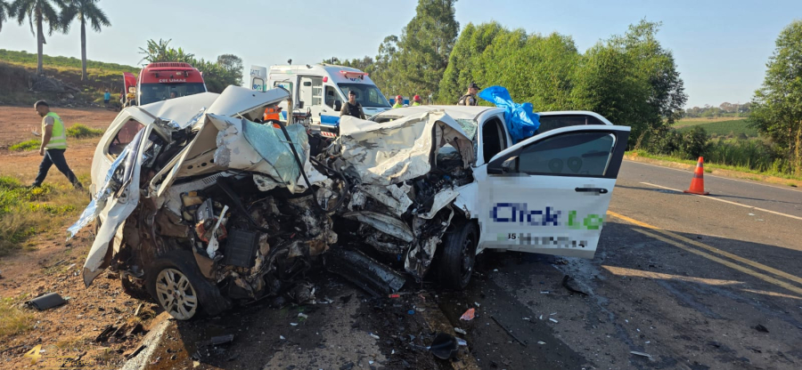 Grave colisão frontal na MGC-491 deixa três mortos e duas feridas em Alfenas