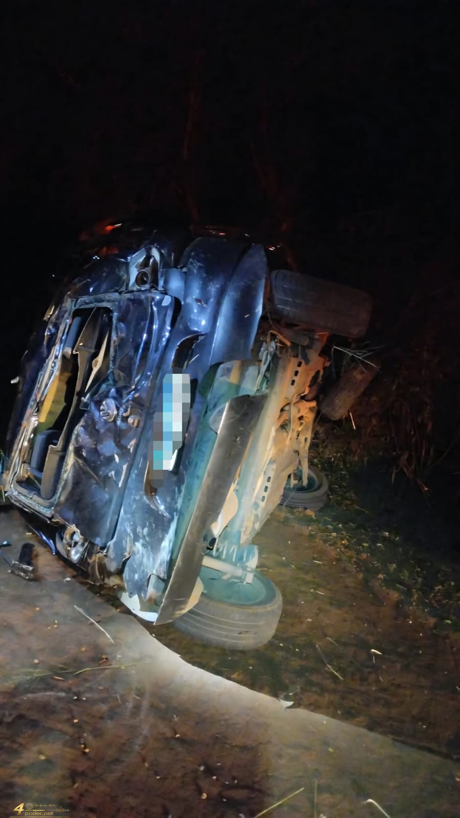 Motorista morre após capotamento na MG-179, entre Machado e Alfenas
