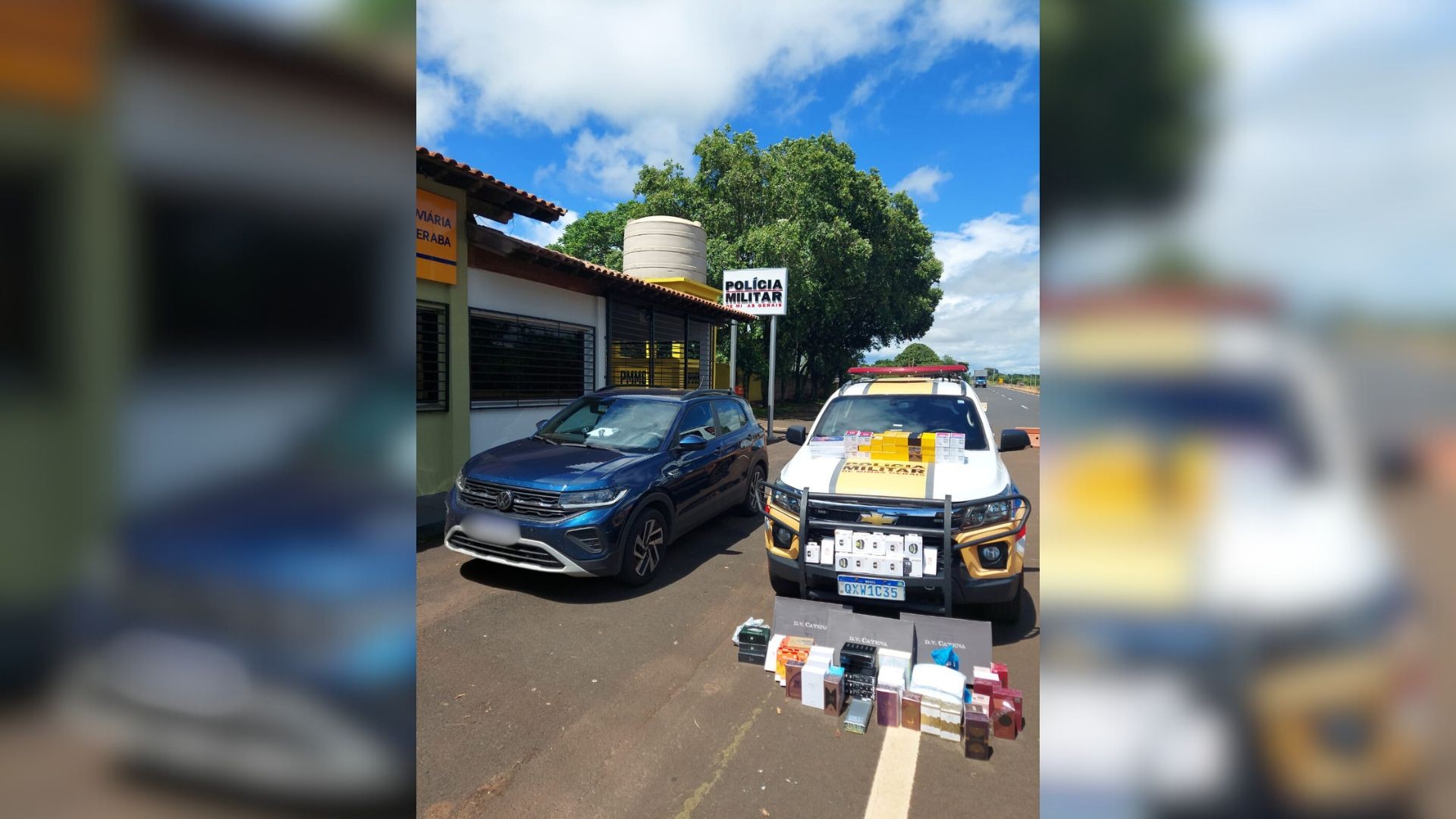 Vinhos, perfumes e celulares sem nota fiscal são apreendidos na MG-427 em Uberaba