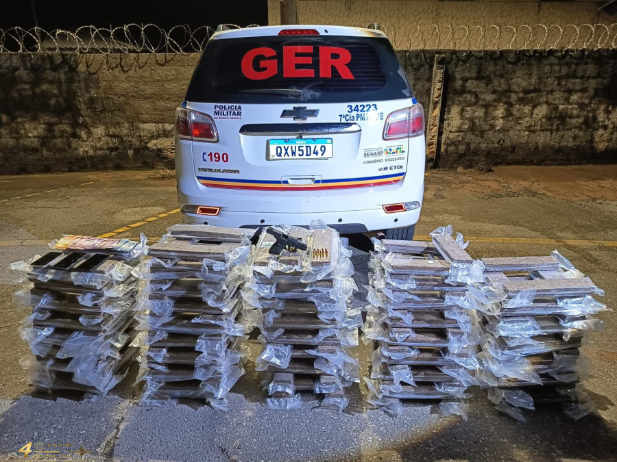 Operação do GER apreende mais de 170 kg de maconha e termina com confronto em Alfenas