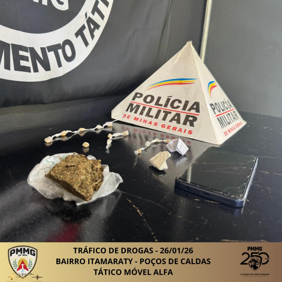 PM registra prisões, apreensões e recuperação de veículo em quatro ocorrências no Sul de MG