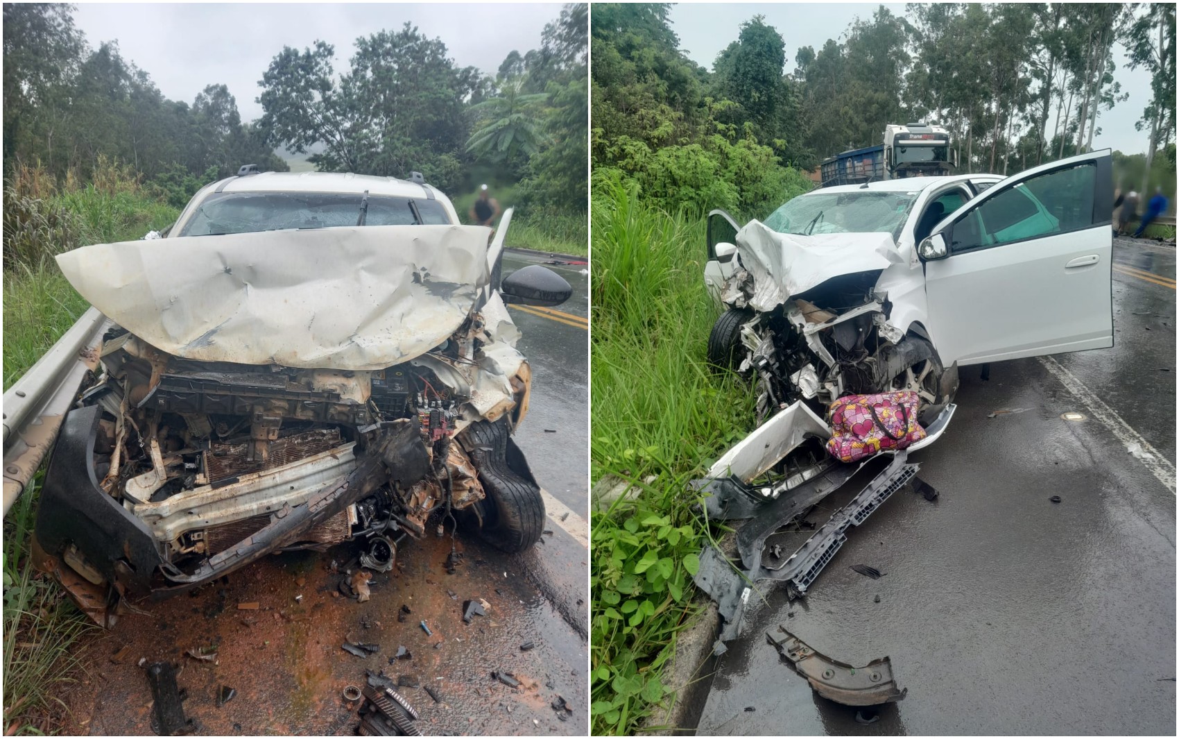 Idoso morre após batida entre dois carros na BR-354, em Campo Belo, MG