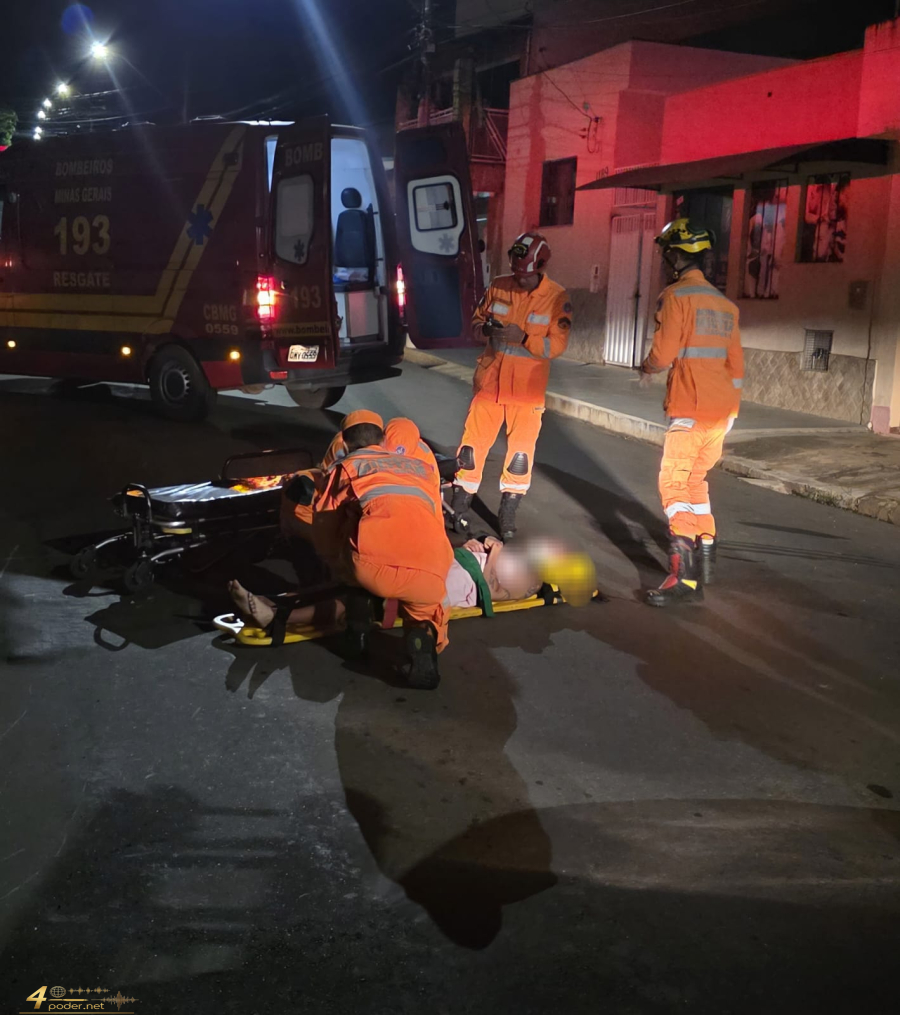 Motociclista fica ferida após queda na Av. Benjamin Constant