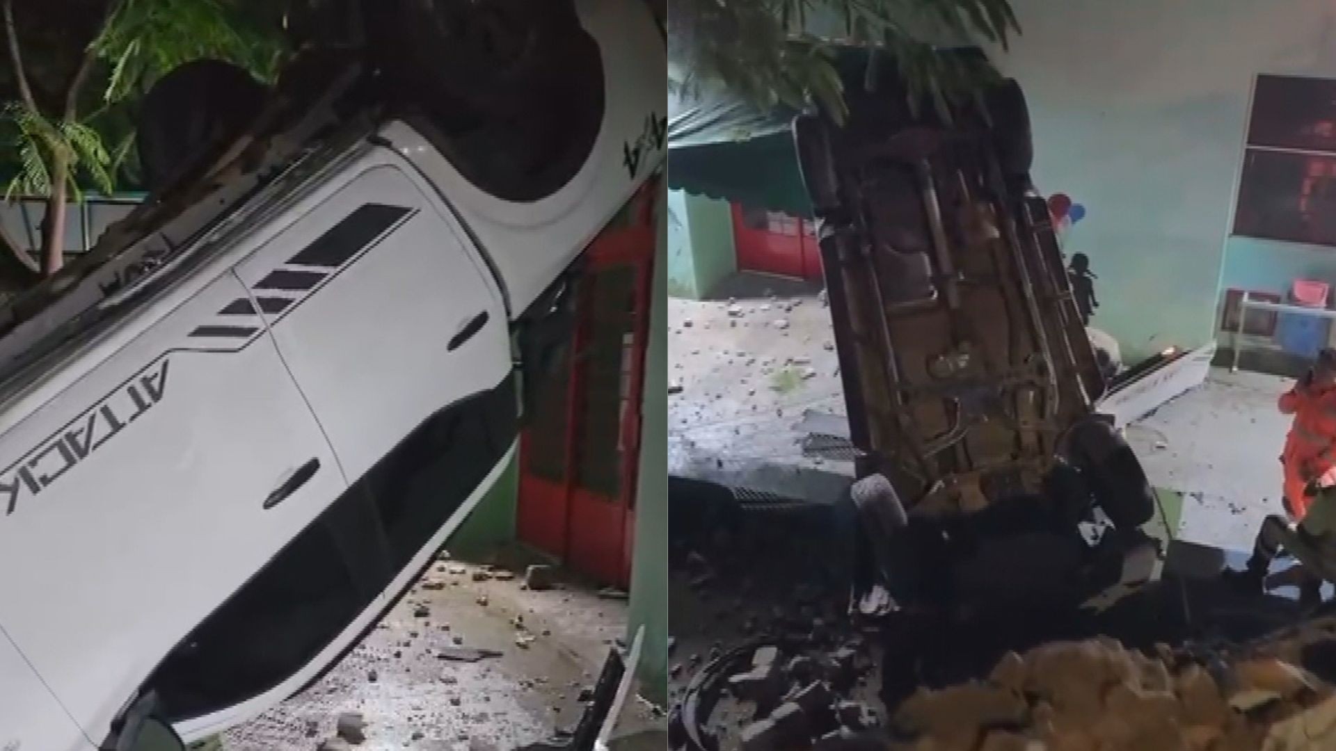 Motorista embriagada é presa depois de carro sair da pista e cair dentro de escola em BH; VÍDEO