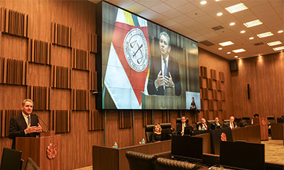 Palestra do ministro do STJ João Otávio de Noronha encerra 1º Encontro de Linguagem Simples do TJMG