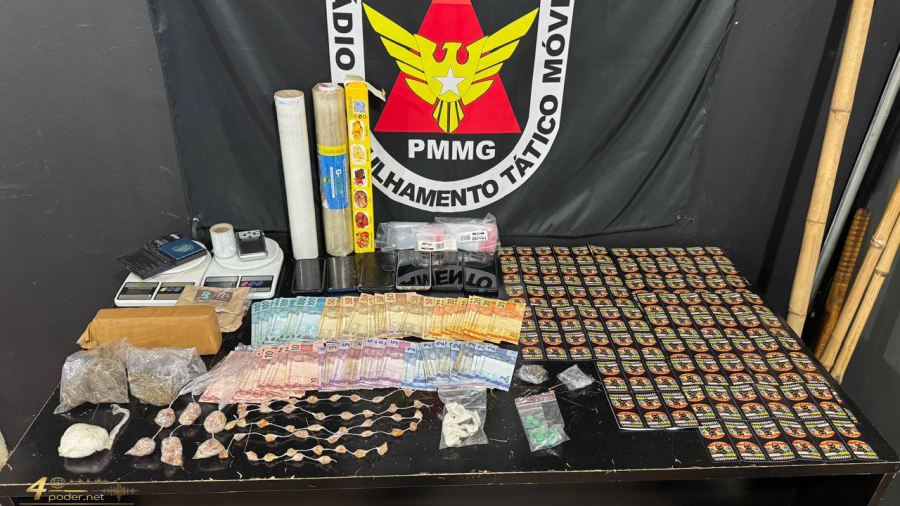 Polícia Militar apreende grande quantidade de drogas em Poços de Caldas
