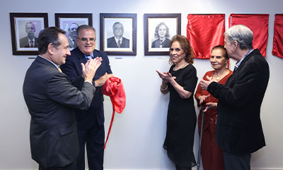 3ª Vice inaugura galeria com retratos de ex-dirigentes