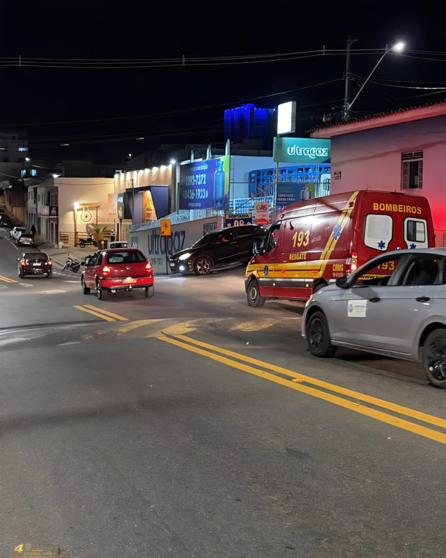 Ciclista fica ferido após colisão em cruzamento em Alfenas
