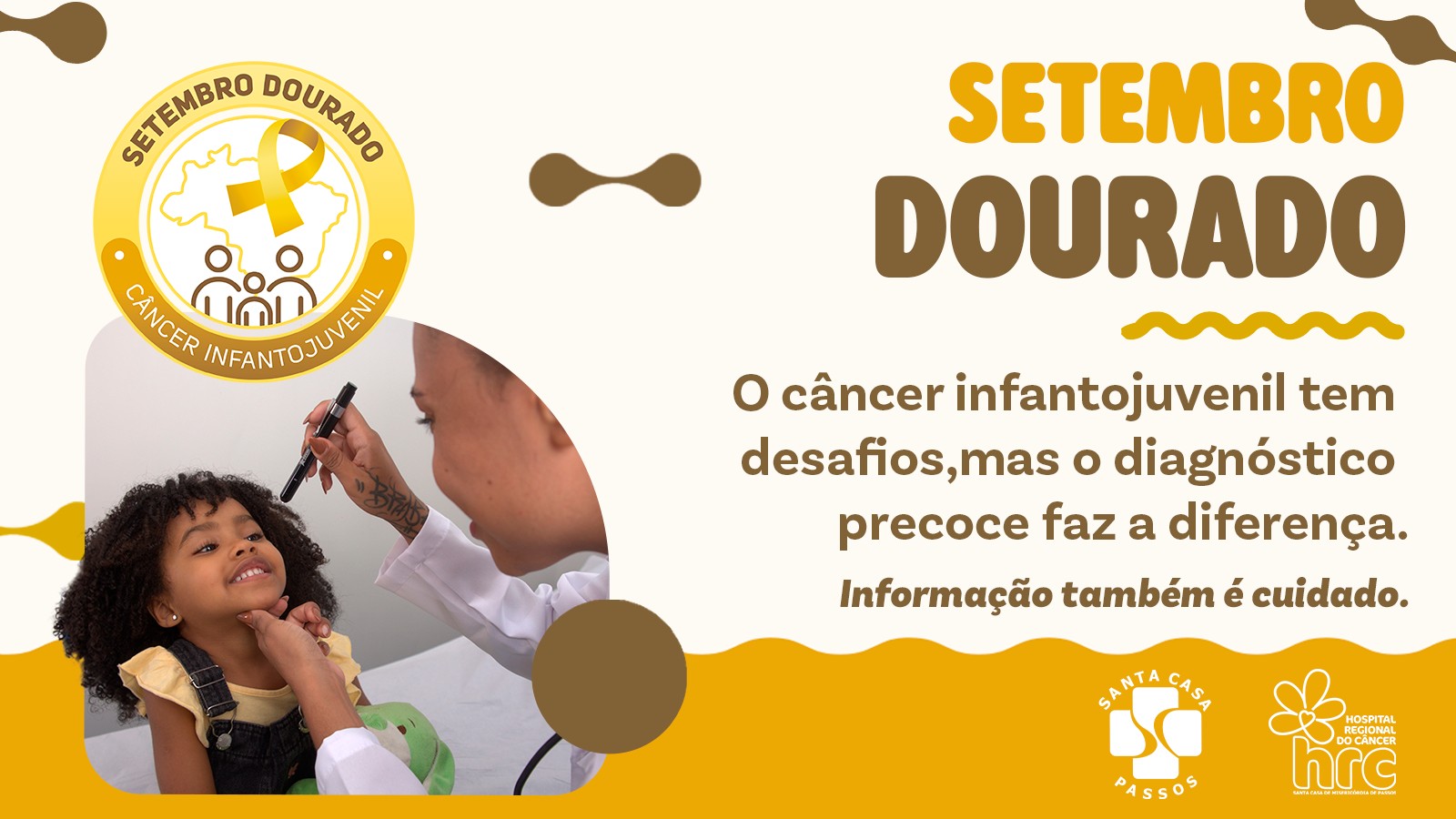 Setembro Dourado: HRC promove conscientização sobre o câncer infantil