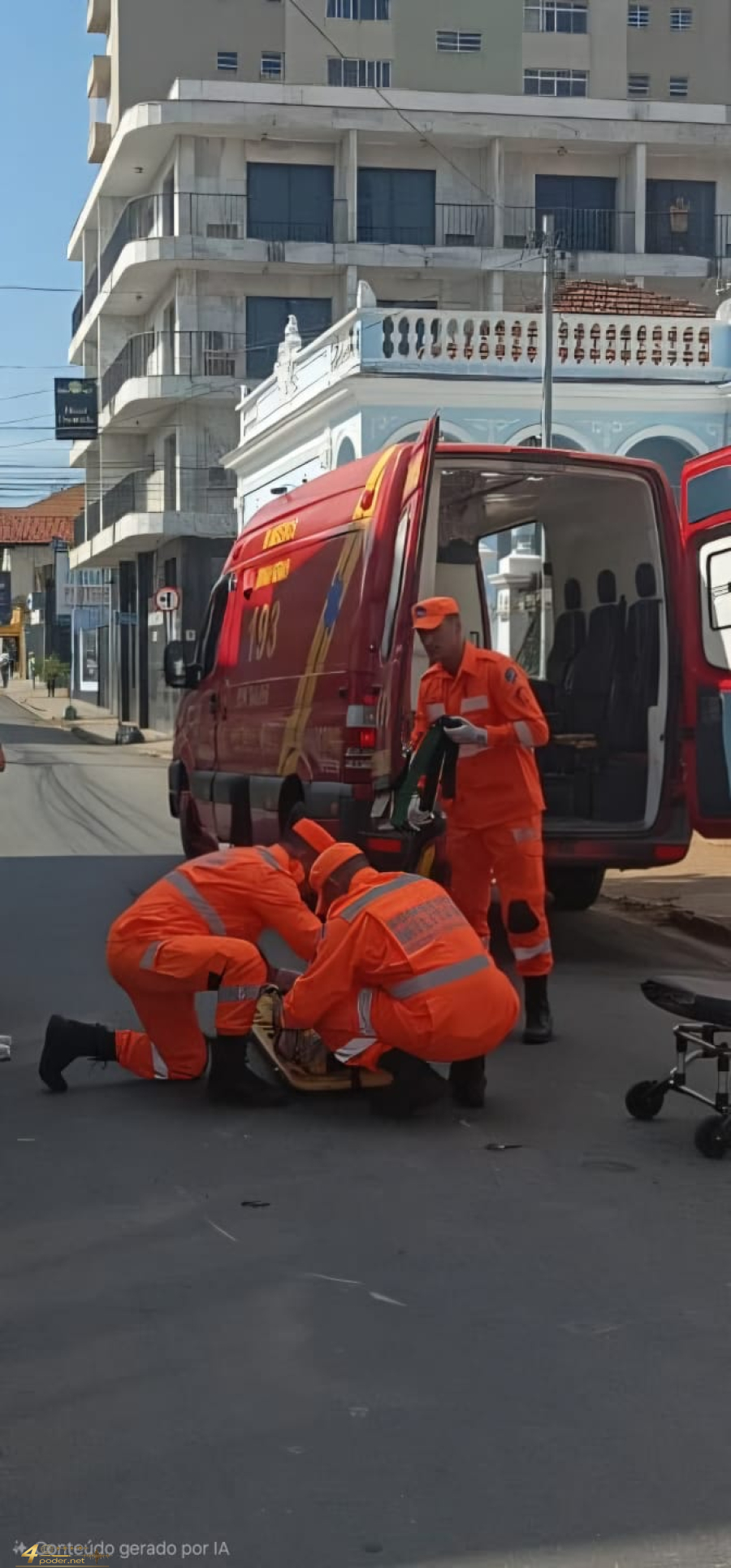 Idosa de 74 anos é atropelada por motocicleta no Centro de Alfenas