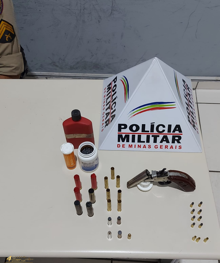 Polícia Militar prende homem por posse ilegal de arma de fogo na zona rural de Ouro Fino