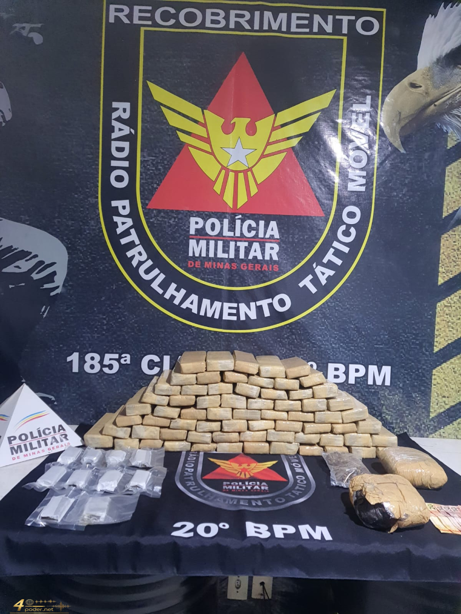 Tráfico interestadual: Homem é preso com grande quantidade de drogas em Pouso Alegre