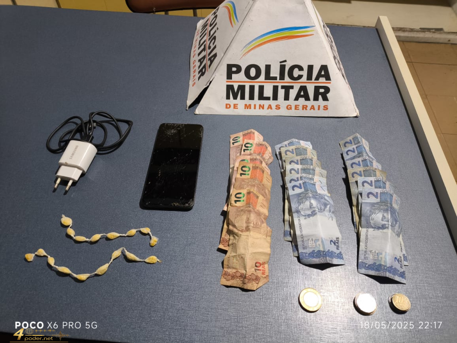  Polícia Militar prende mulher por tráfico de drogas durante operação no bairro São Simão, em Pouso Alegre