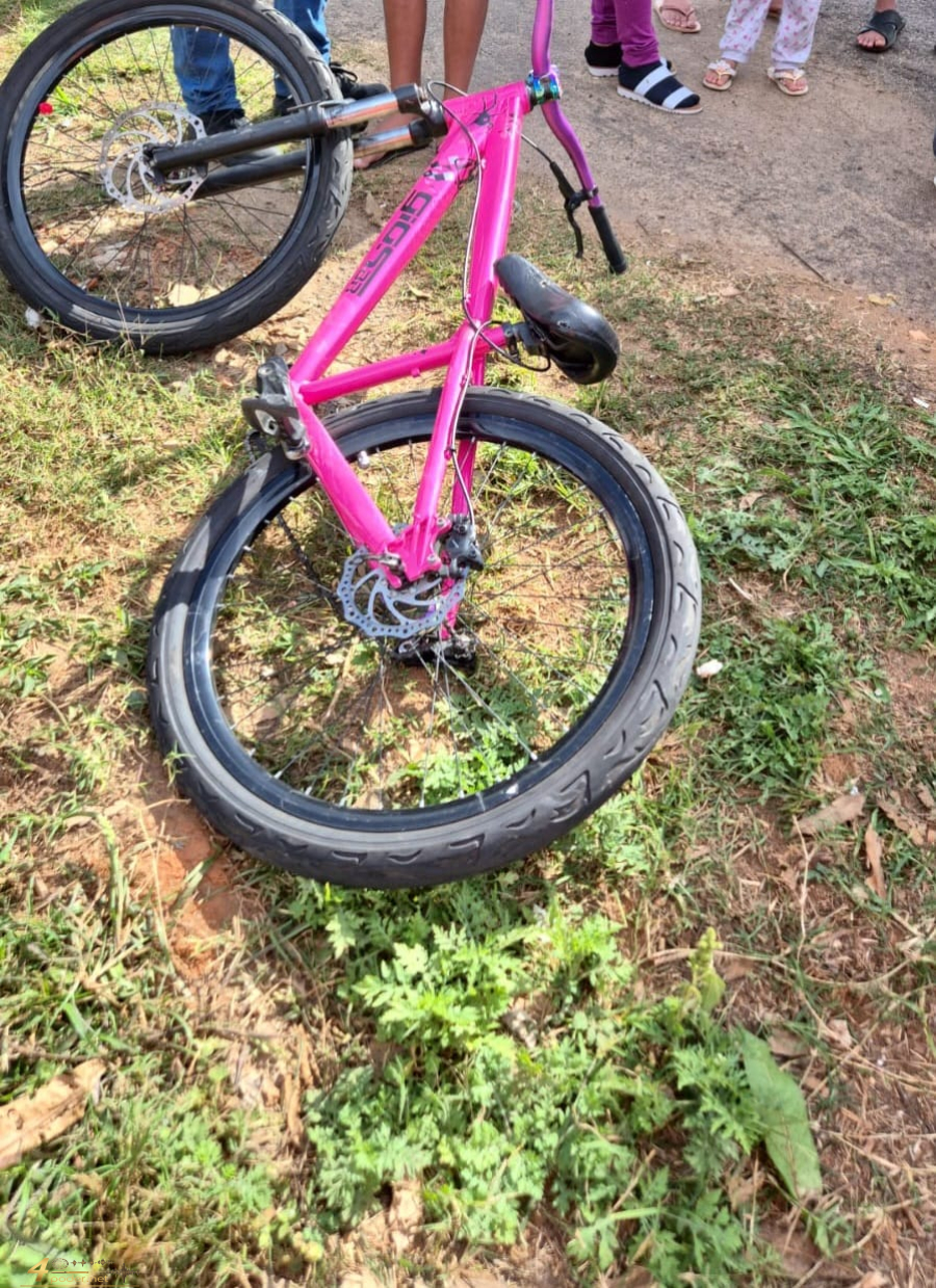 Adolescente sofre grave acidente de bicicleta e é atropelada em Alfenas