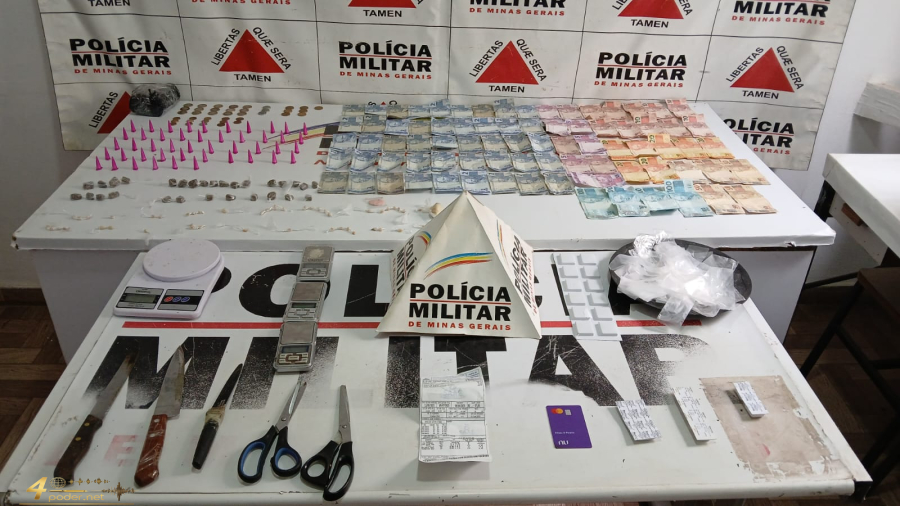 PM realiza três ações contra o tráfico em Campo do Meio, Alfenas e Areado